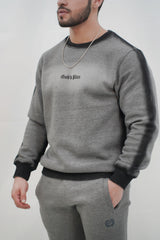 Faded Effect Gods Plan Spray Sweatshirt