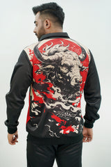 Men- Full Sleeves Contrast Raging Bull Tracksuit