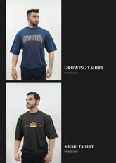 High Street Style Cotton Polyester Oversized Heavy Custom Man T Shirt With Printing Logo