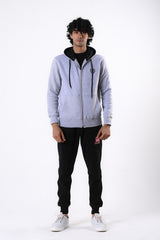Cotton Fleece zipper with hood