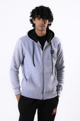 Cotton Fleece zipper with hood