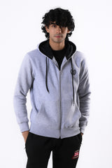Cotton Fleece zipper with hood