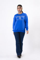 Embroidered crew-neck sweatshirt