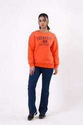 Embroidered crew-neck sweatshirt