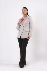 Women Double Breasted Blazer