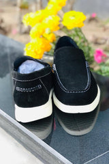 Suede Slip On Loafer