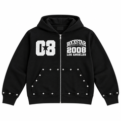 Studded 2008 Zip-up Hoodie