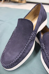 ForestBlu Luxe Loafers – Charcoal Suede