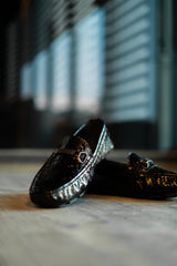 Noir Luxe Moccasins