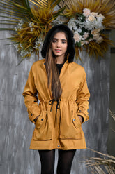 Waterproof Solid Parka Jacket