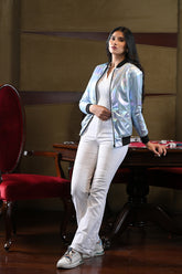 Holographic Bomber Jacket