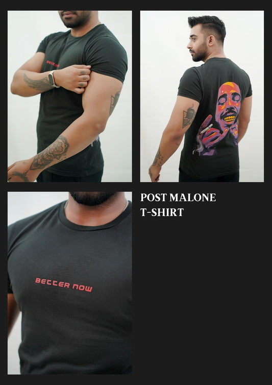 Post Malone Black Oversized Tee