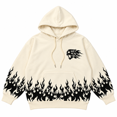 Black Flame Graphic Hoodie