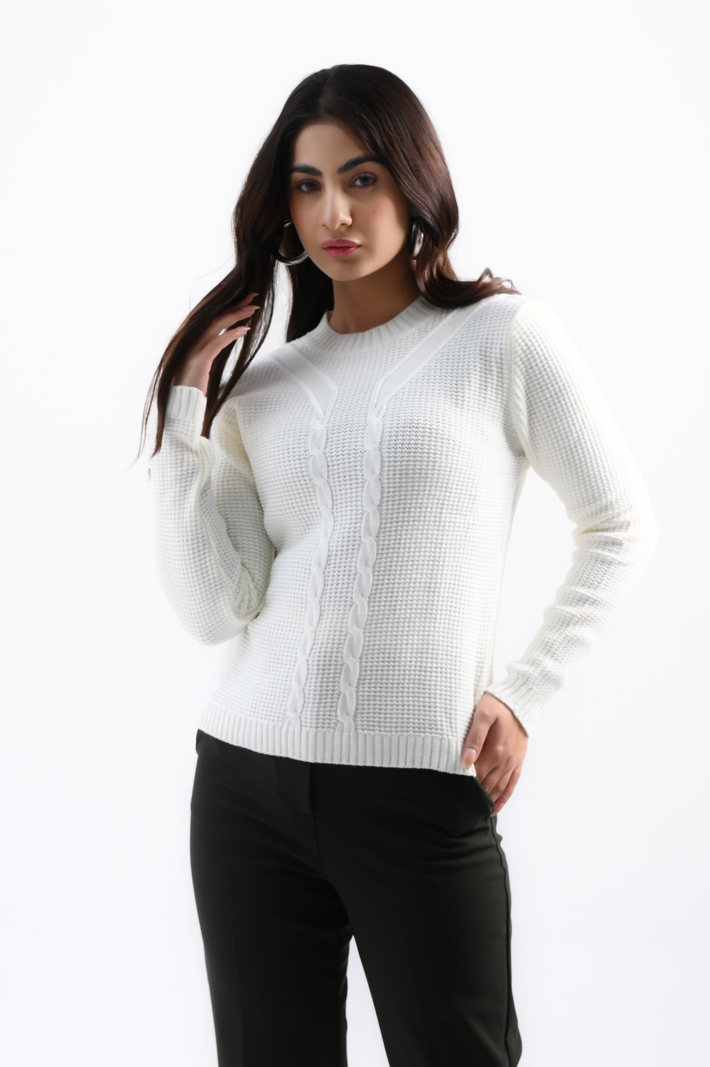 Cotton Cable Knit Sweater