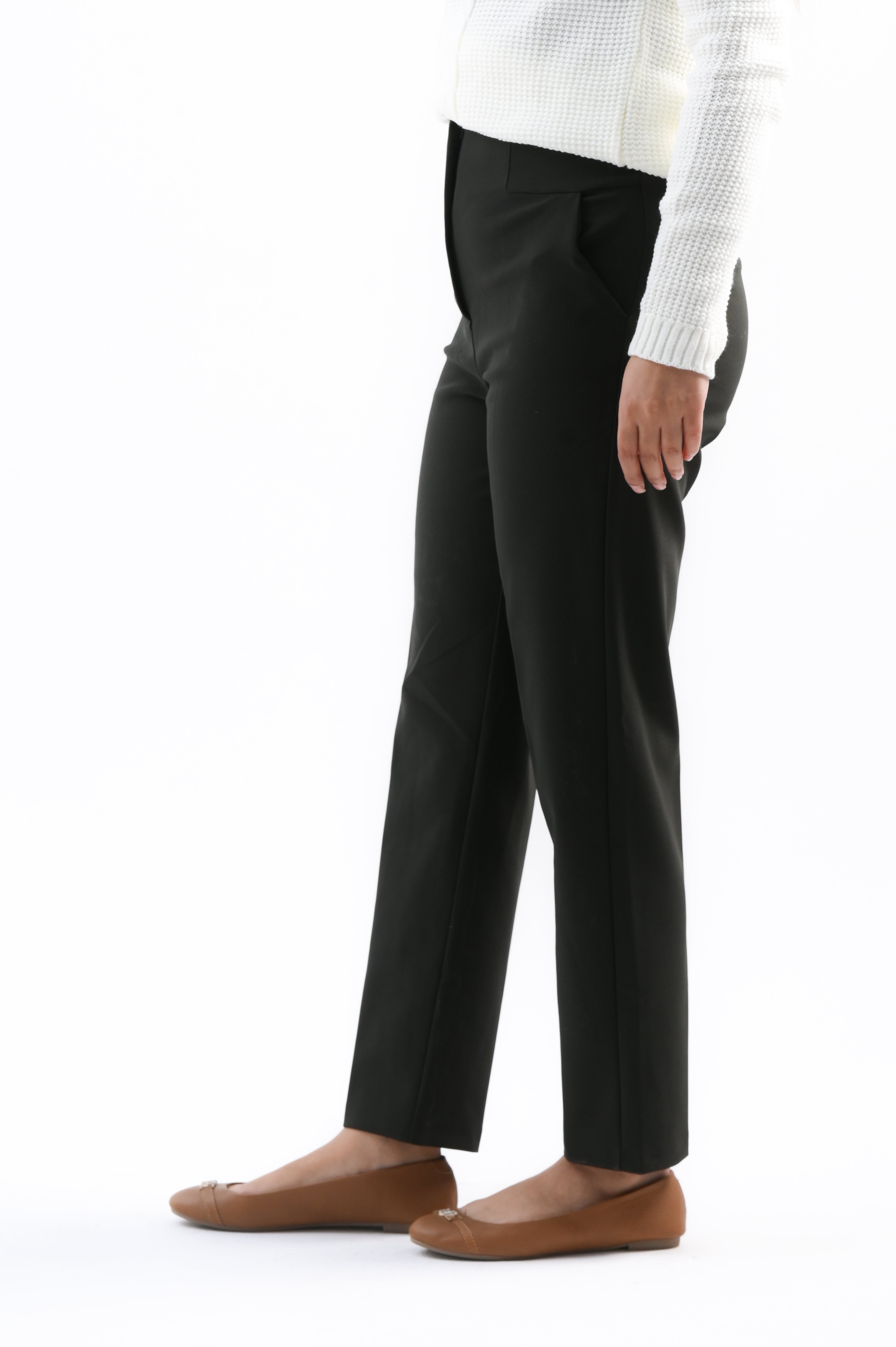 Straight Flat Front Pants
