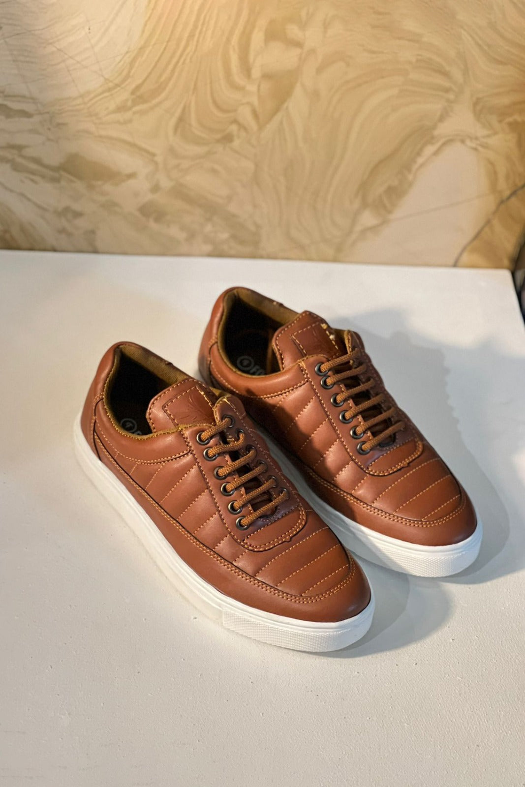 Mens PU Leather Polo Sneaker