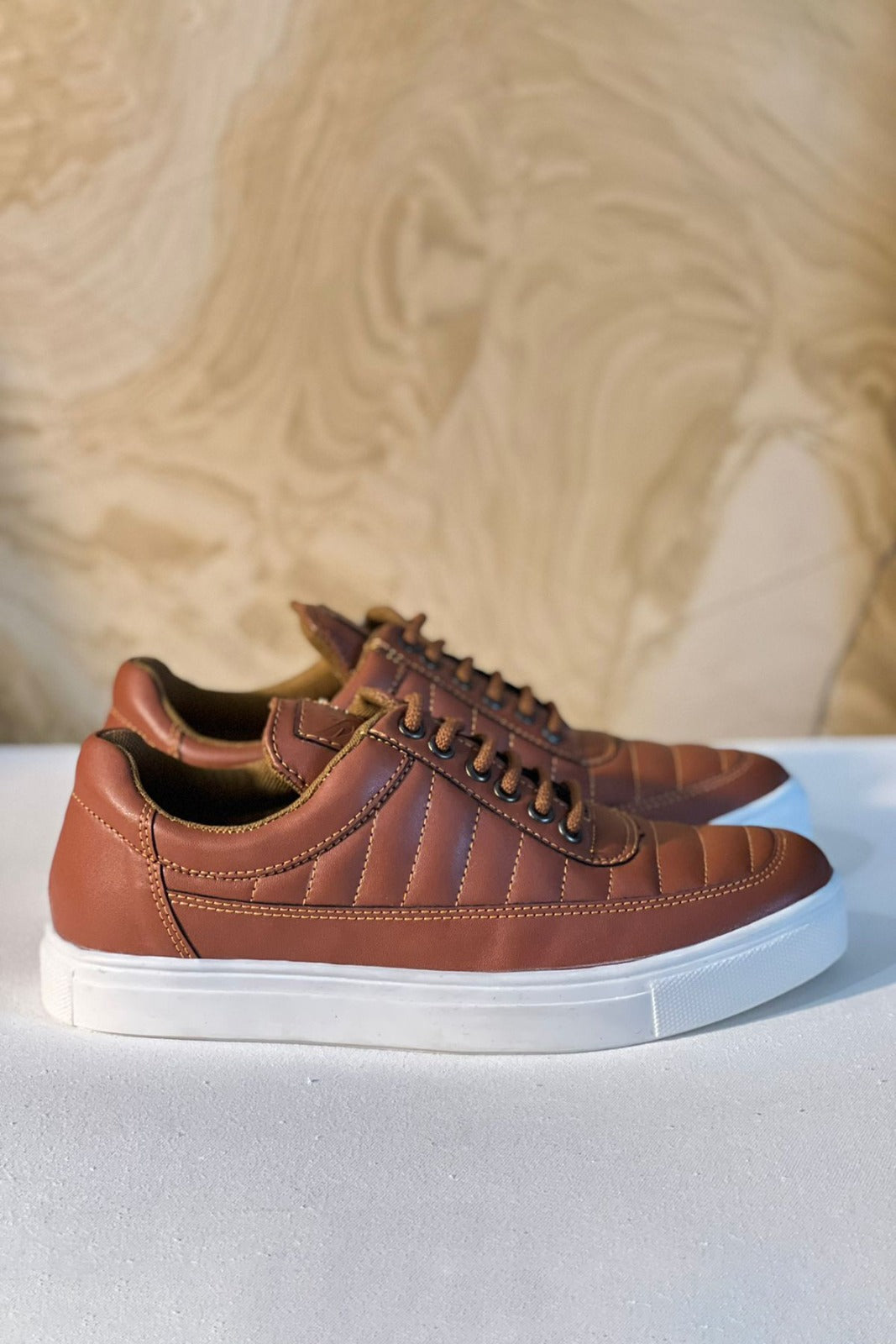 Mens PU Leather Polo Sneaker