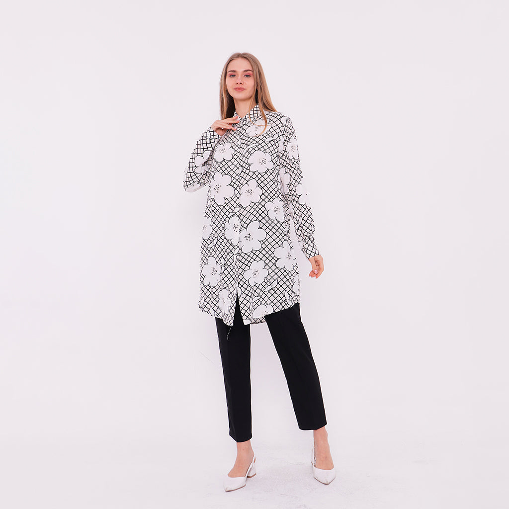 Floral Print Long Shirt