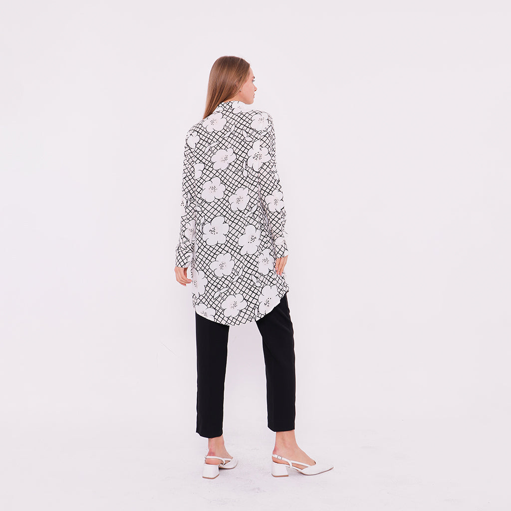 Floral Print Long Shirt