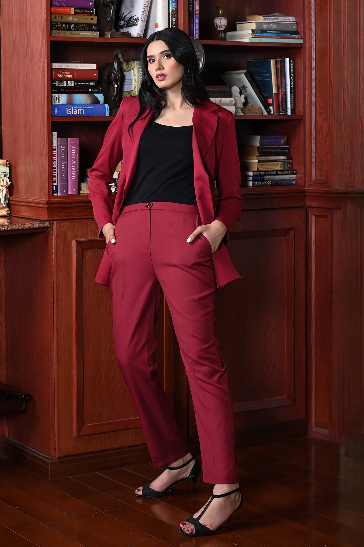 SHEIN Privé Double Breasted Cape Blazer and Tailored Pants Set | SHEIN USA