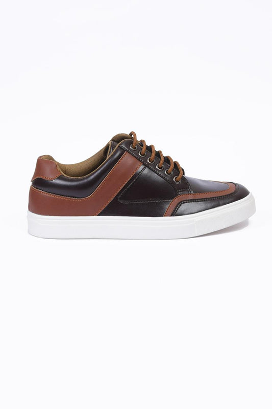 Pu Leather Sneaker D-Brown